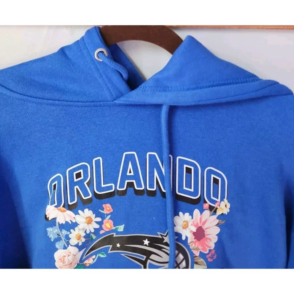 Nwt Orlando Magic Pullover Hoodie G-III Sports by Carl Banks Blue Floral Size M